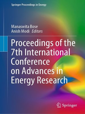 cover image of Proceedings of the 7th International Conference on Advances in Energy Research